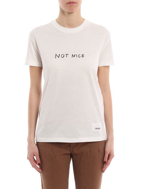 miu miu not nice t shirt|Miu Miu .